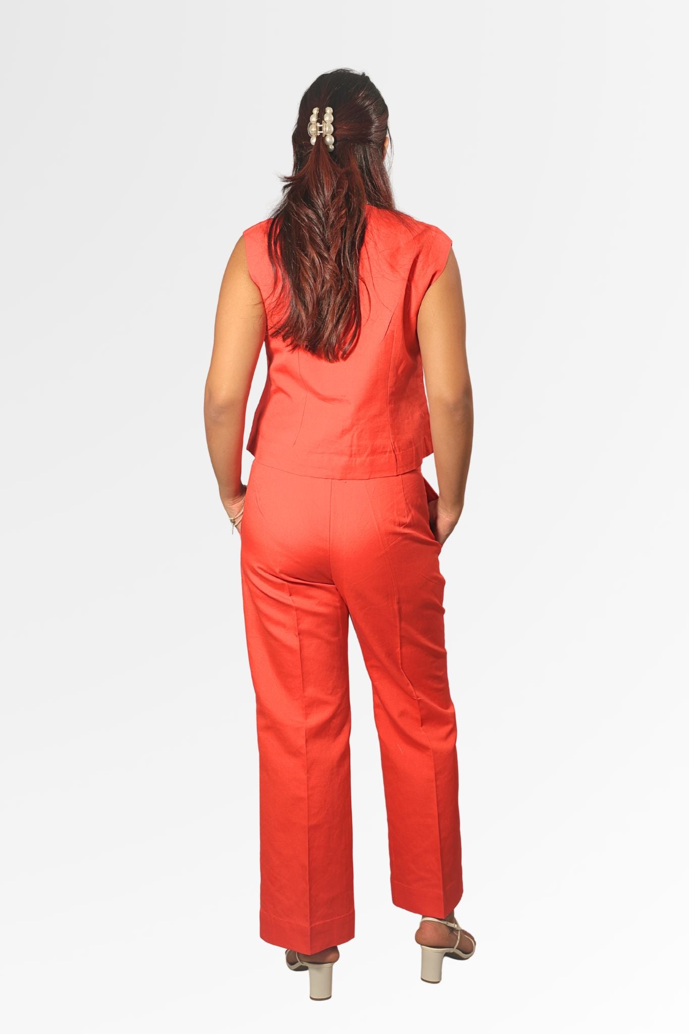 AGNI Orange Waste coat style Cordset