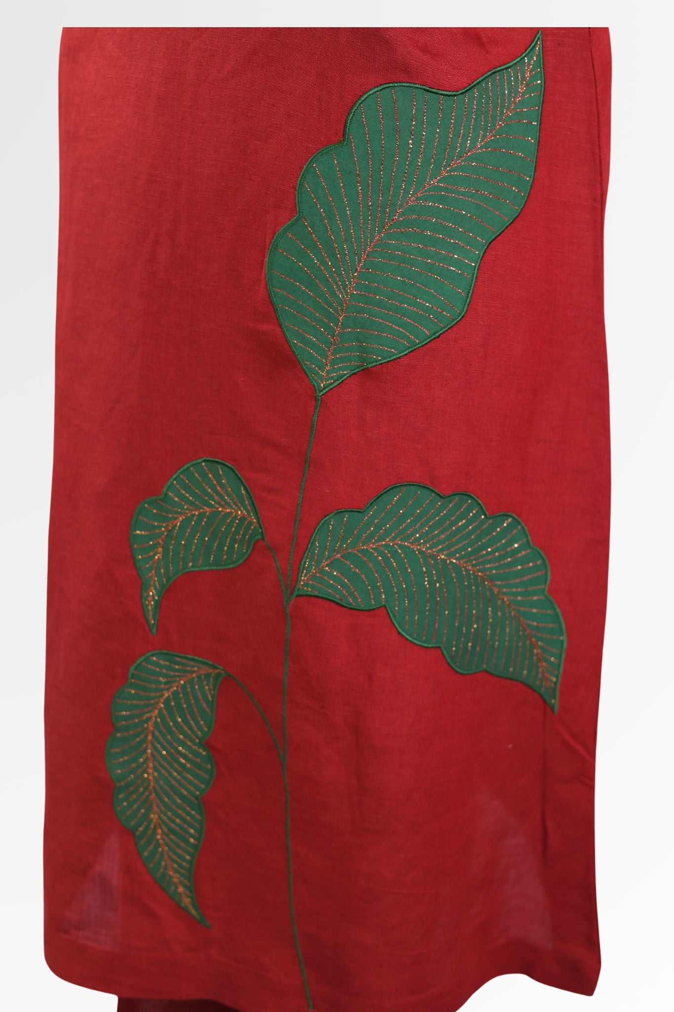 Prakriti Women’s Printed Pure Linen Long Dress