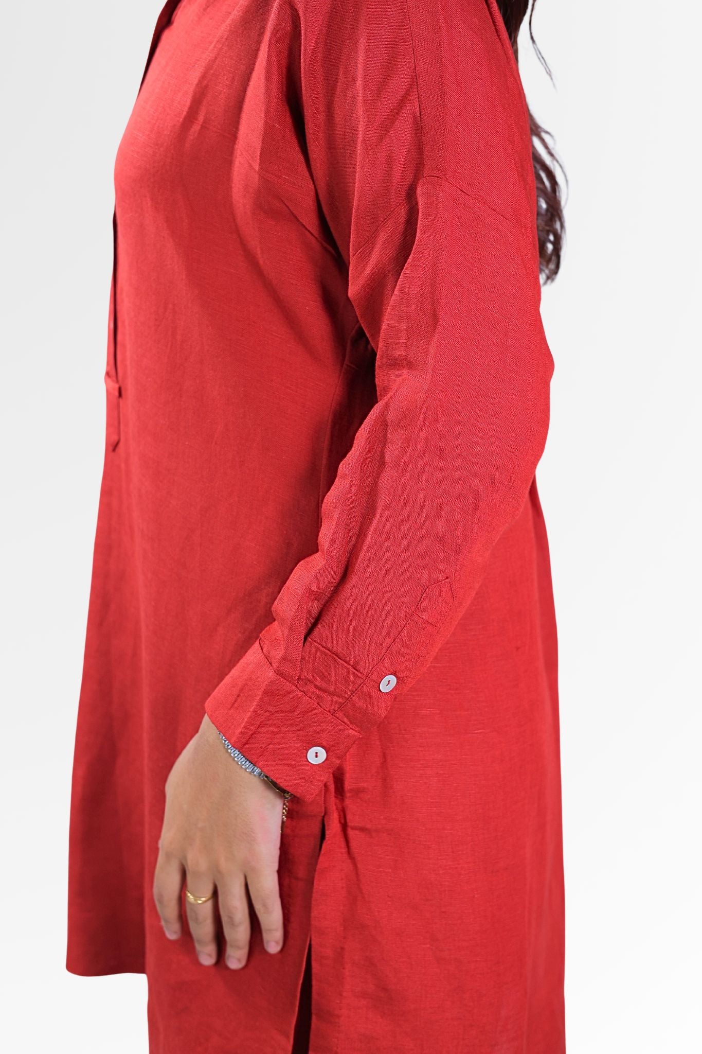 rakshak verse womens mantra red kurta set