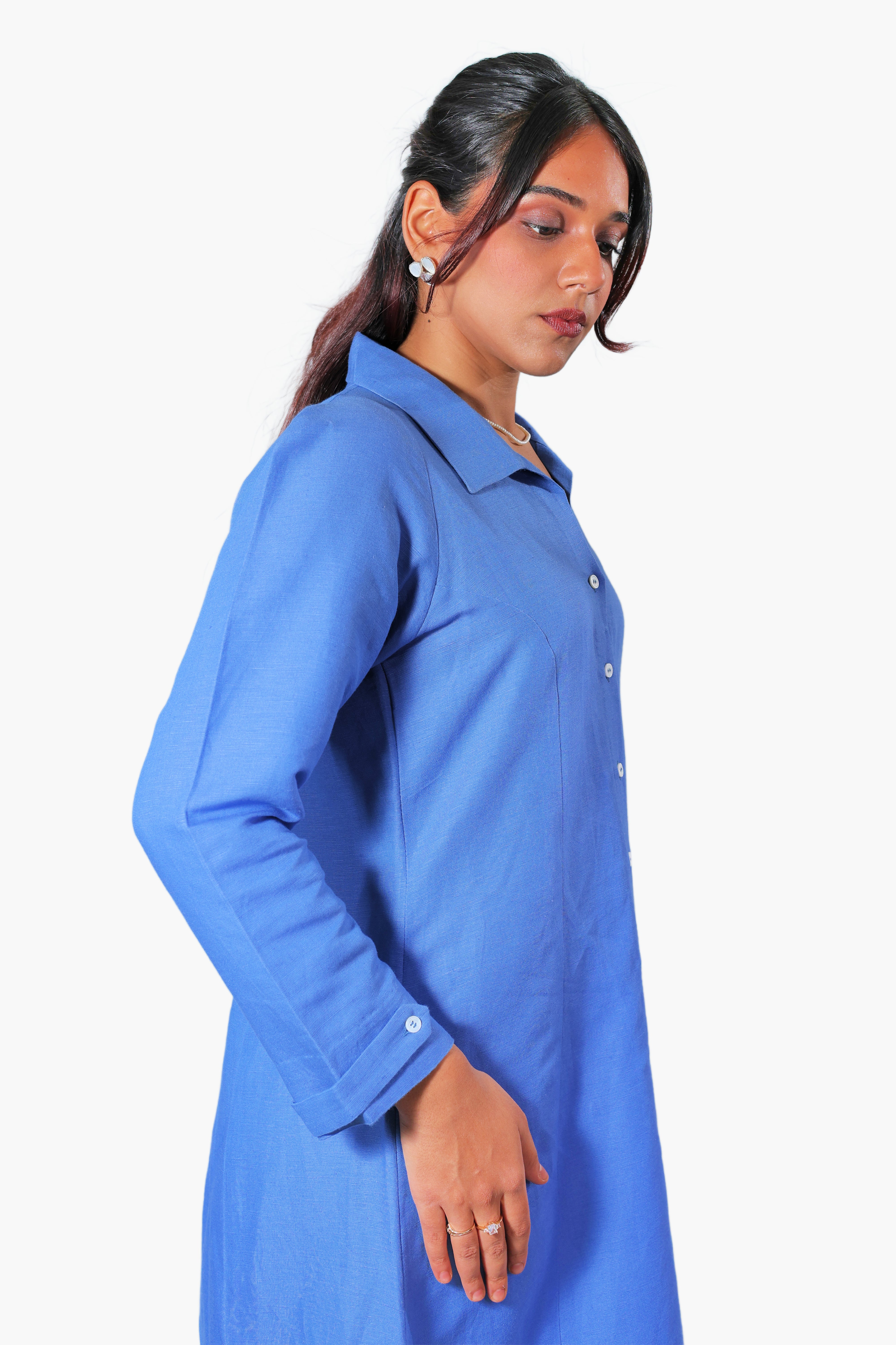 chhaya light blue kurta set