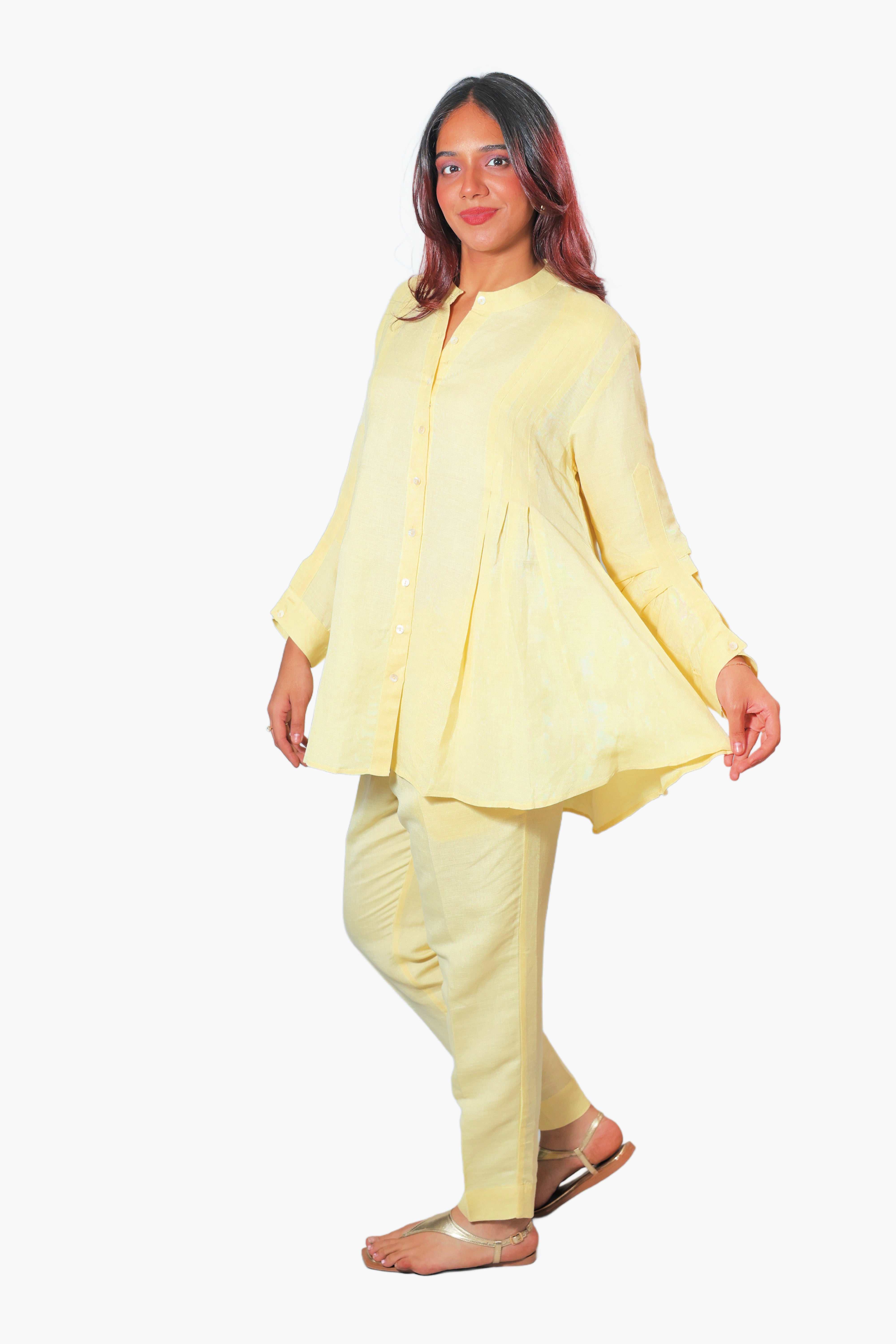 Collar Neck Anarkali Kurta Set For Women