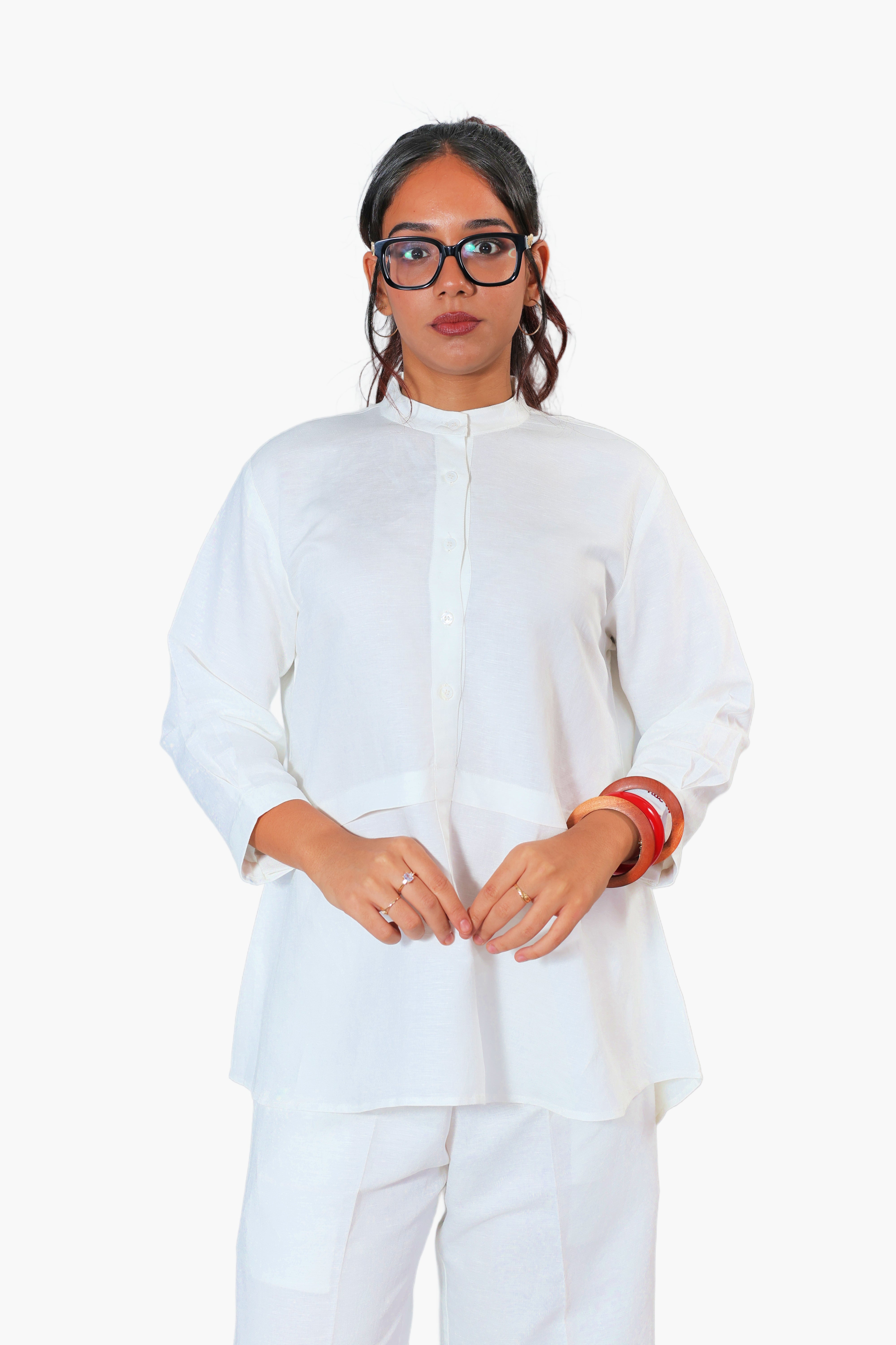 NISHAN White Coordset with Slogan