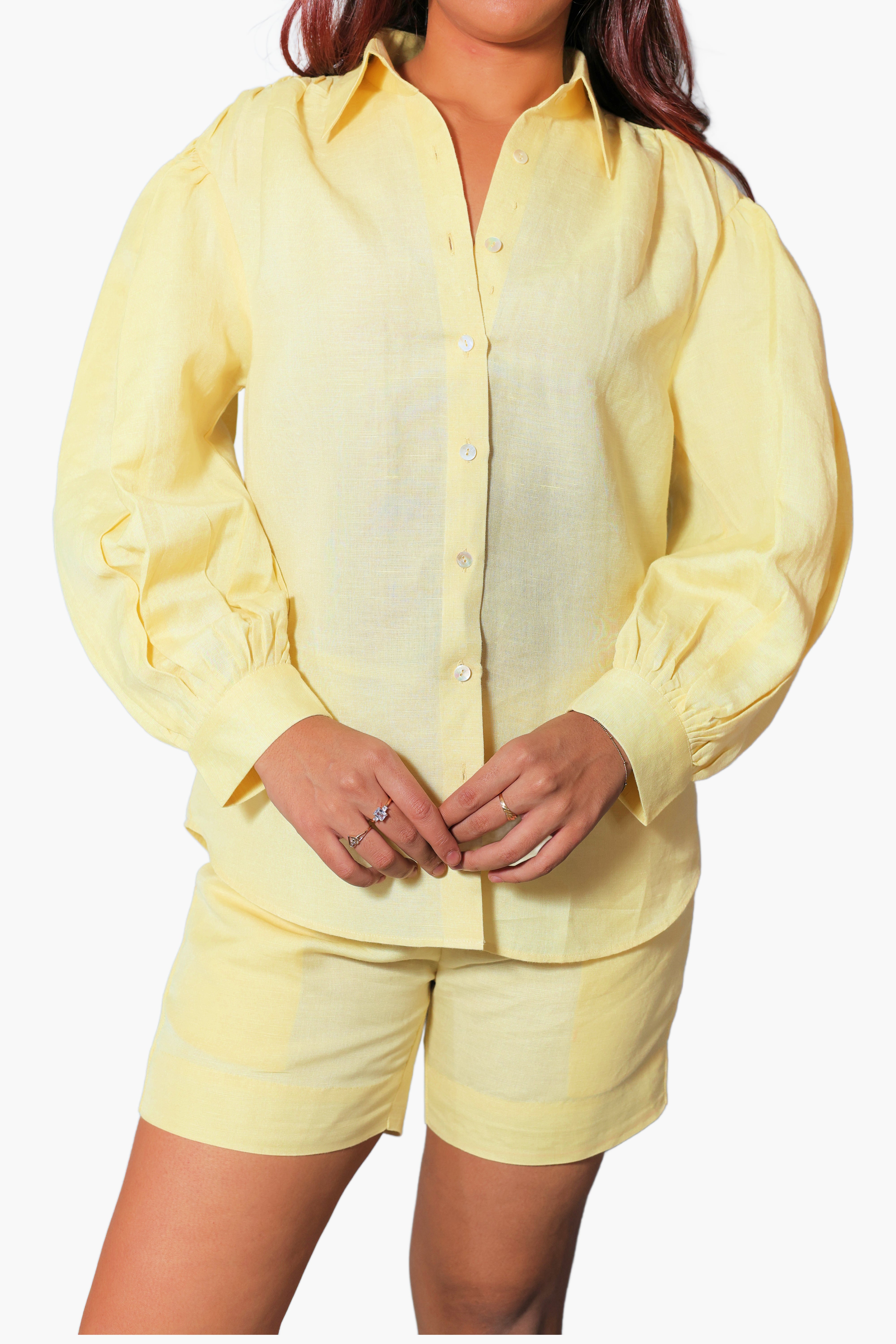 MUDITA Linen Cordset with Shorts