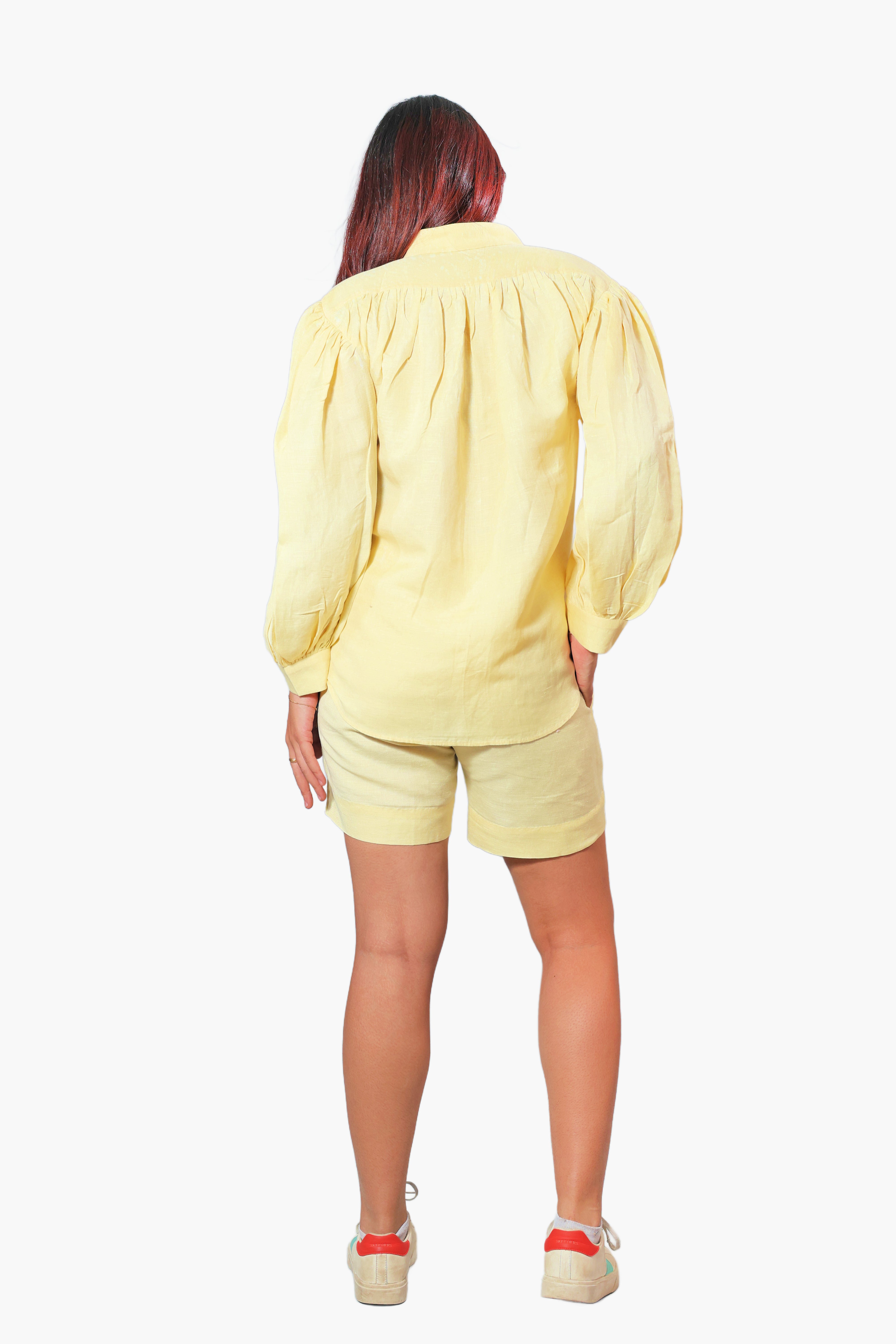 MUDITA Linen Cordset with Shorts